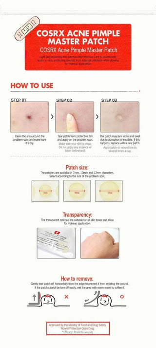 COSRX Acne Pimple Master Patch 24ea (Welcome Gift!) **Only With Code - Koreabe