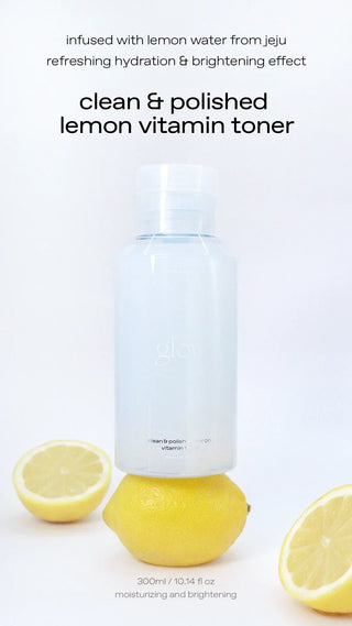 Glow - Clean and Polish Lemon Vitamin Toner 300ml - Koreabe
