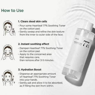 Anua - Heartleaf 77% Soothing Toner 250ml - Koreabe