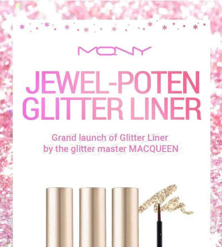 Macqueen - Jewel Poten Eye Glitter Liner - 2 Colors - Koreabe