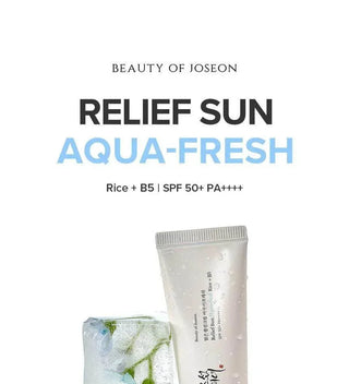 Beauty of Joseon - Relief Sun Aqua Fresh: Rice + B5 SPF50+ PA++++ 50ml - Koreabe