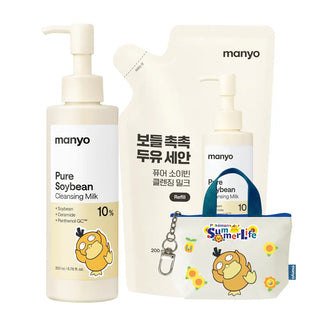 Manyo - Очищающее молочко Manyo Factory с чистым соевым экстрактом 200 мл + сменный блок 200 мл (версия Pokemon)