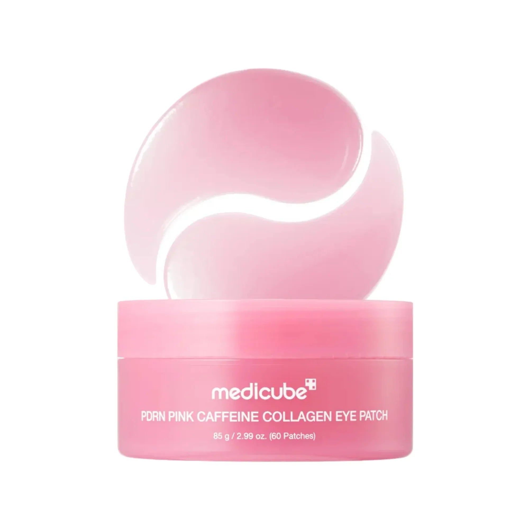 Medicube - PDRN розовые коллагеновые патчи для глаз с кофеином 60 шт.