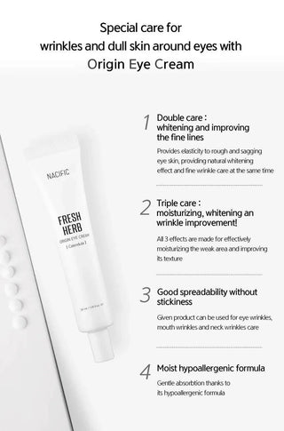 Nacific Fresh Herb Origin Eye Cream 30ml - Koreabe