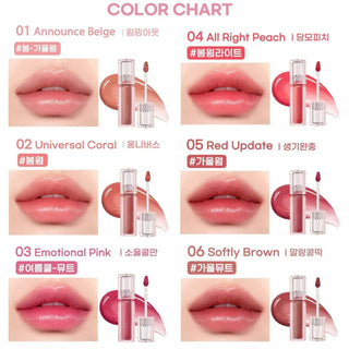 Peripera Water Bare Tint - 6 Colors - Koreabe