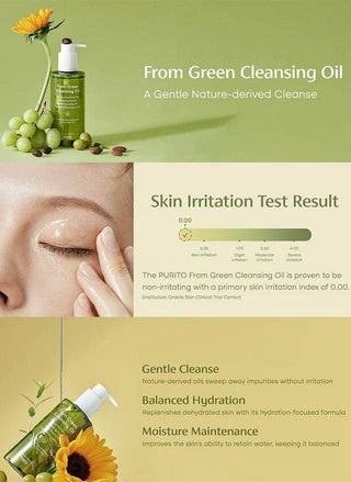 Purito Seoul From Green Cleansing Oil 200ml - Koreabe