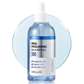 Wellage Real Hyaluronic Blue Ampoule 100ml - Koreabe