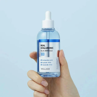 Wellage Real Hyaluronic Blue Ampoule 100ml - Koreabe