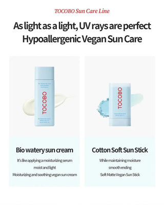 TOCOBO - Bio Watery Sun Cream SPF50+PA++++ 50ml - Koreabe