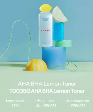 TOCOBO - AHA BHA Lemon Toner 150ml - Koreabe