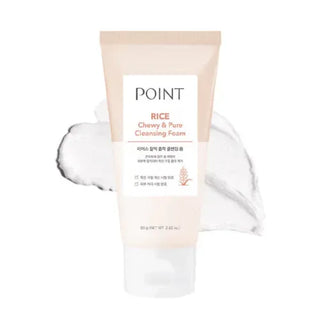 Point - Rice Sticky Mochi Adhesive Cleansing Foam 80g - Koreabe