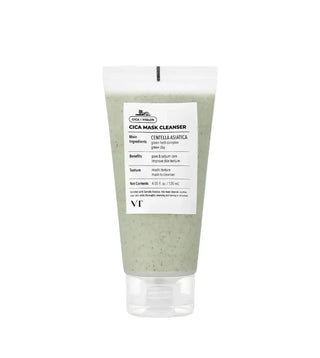 VT Cica Mask Cleanser tube with label on a white background