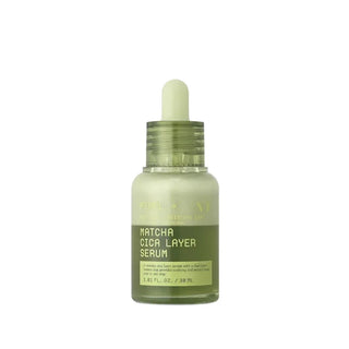 Matcha Cica Layer Serum bottle on a white background
