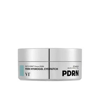 PDRN hydrogel eye patch container on a white background