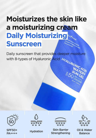 Isntree Hyaluronic Acid Watery Sun Gel 50ml - Koreabe
