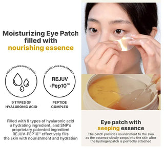 SNP - Gold Collagen Dual Eye Patch 60ea - Koreabe