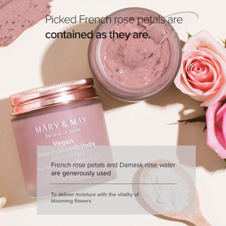 Mary&May - Rose Hyaluronic Hydra Wash Off Pack 125ml - Koreabe