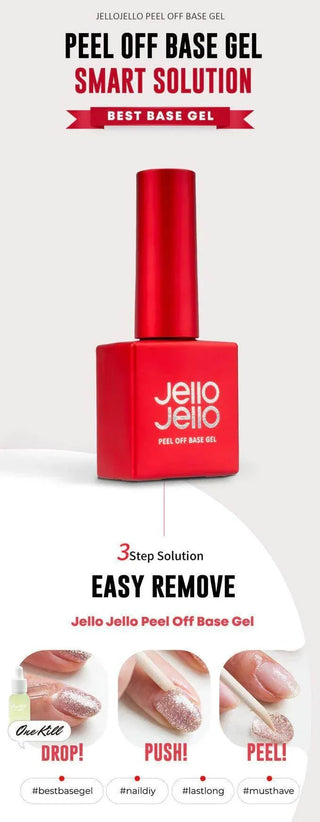 Jello Jello - Peel off Base Gel + Gel Remover Set - Koreabe