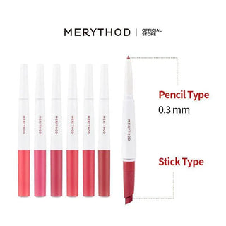 Merythod - Reel Edge Dual Lipstick - 3 Colors - Koreabe