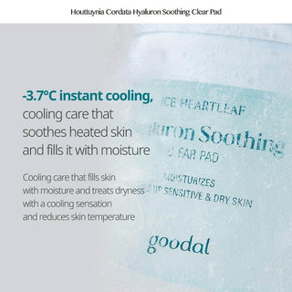 Goodal - Hyaluron Soothing Clear Pad 70ea - Koreabe