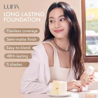 Luna - Long Lasting Foundation - 5 Colors - Koreabe