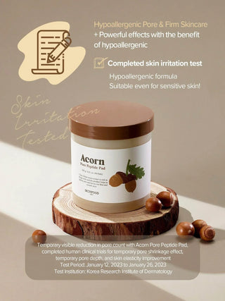 Skinfood Acorn Pore Peptide Pad 60ea - Koreabe