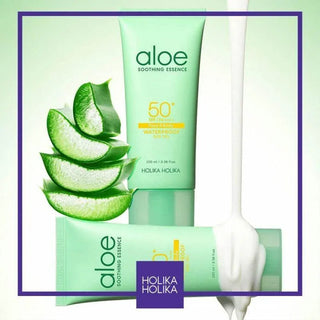 Holika Holika - Aloe Soothing Essence Water Proof Sunscreen 50 SPF++++ 70ml - Koreabe