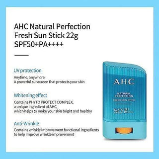 AHC - Natural Perfection Fresh Sun Stick SPF50+ PA++++ 22g - Koreabe