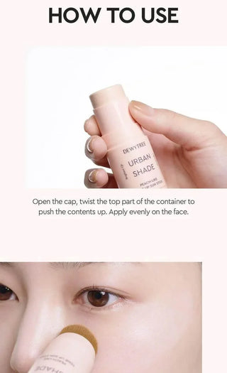 Dewytree - Urban Shade Peach Like Tone Up Stuck Stick SPF50+ PA++++ - Koreabe