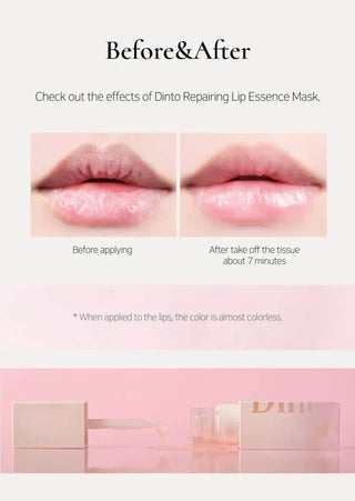 Dinto - Repairing Lip Essence Mask 100 - Koreabe