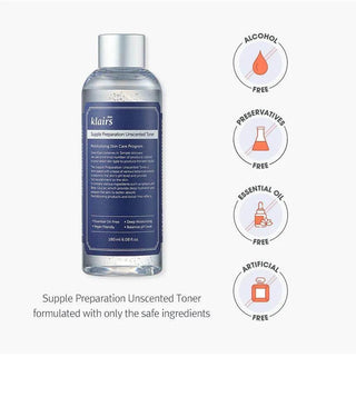 Klairs Supple Preparation Unscented Toner 180ml - Koreabe