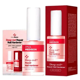 Paul Medison - Deep Red+ Repair Nail Hardener 15ml - Koreabe