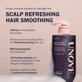 Unove - Deep Damage Repair Shampoo 500ml - Koreabe