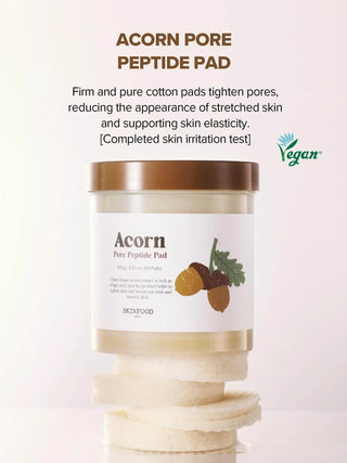 Skinfood Acorn Pore Peptide Pad 60ea - Koreabe