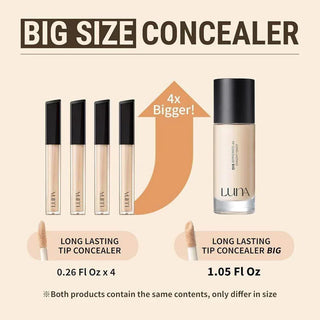 Luna - Long Lasting Tip Concealer Big - 3 Colors - Koreabe