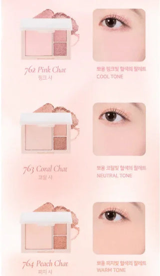 Dinto - Cheek&Eye Multi-Use Palette - 3 Colors - Koreabe