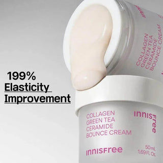 Innisfree - Collagen Green Tea Ceramide Bounce Cream 50ml - Koreabe