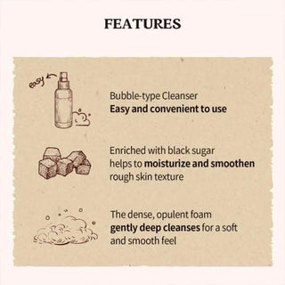 Skinfood Black Sugar Perfect Bubble Foam 200ml - Koreabe