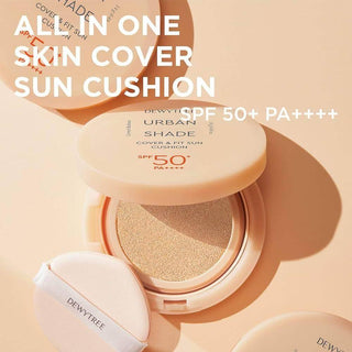 Dewytree - Urban Shade Cover & Fit Sun Cushion SPF 50 PA++++ - Koreabe