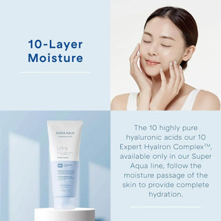 Missha - Super Aqua Ultra Hyalon Cleansing Foam 200ml - Koreabe