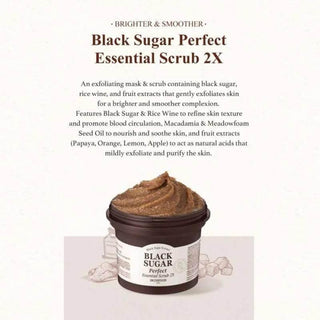 Skinfood Black Sugar Perfect Essential Scrub 2x 210g - Koreabe