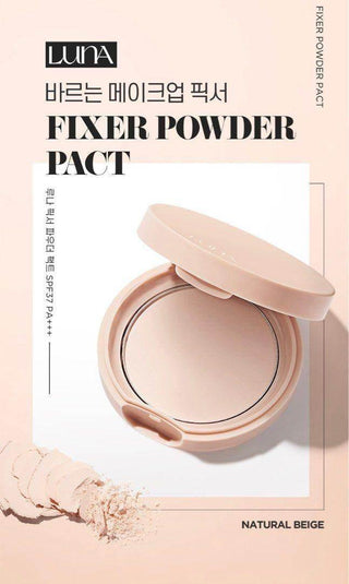 Luna - Fixer Powder Pact Beige SPF37 PA+++ - Koreabe