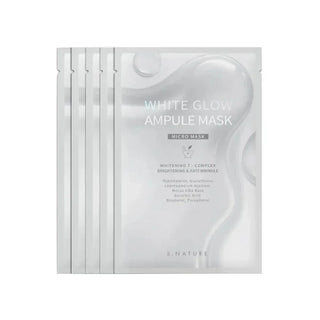 S.Nature White Glow Ampoule Mask 5ea - Koreabe