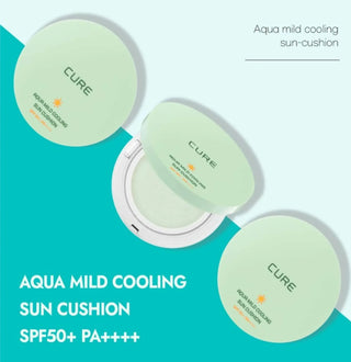 Cure - Aqua Mild Cooling Sun Cushion SPF50+ PA++++ - Koreabe