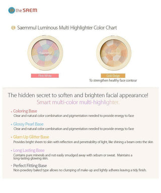 The Saem - Luminous Multi-Highlighter - 2 Colors - Koreabe