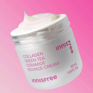 Innisfree - Collagen Green Tea Ceramide Bounce Cream 50ml - Koreabe