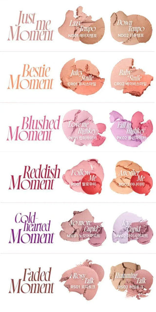 Fwee - Mellow Dual Blusher 12 Colors - Koreabe