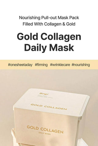 SNP - Gold Collagen Daily Mask 30ea - Koreabe