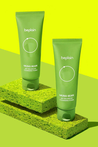 beplain - Mung Bean PH Balanced Cleansing Foam 80ml - Koreabe