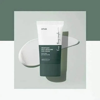 Anua Heartleaf Silky Moisture Suncream (SPF 50+ PA++++) 50ml - Koreabe
